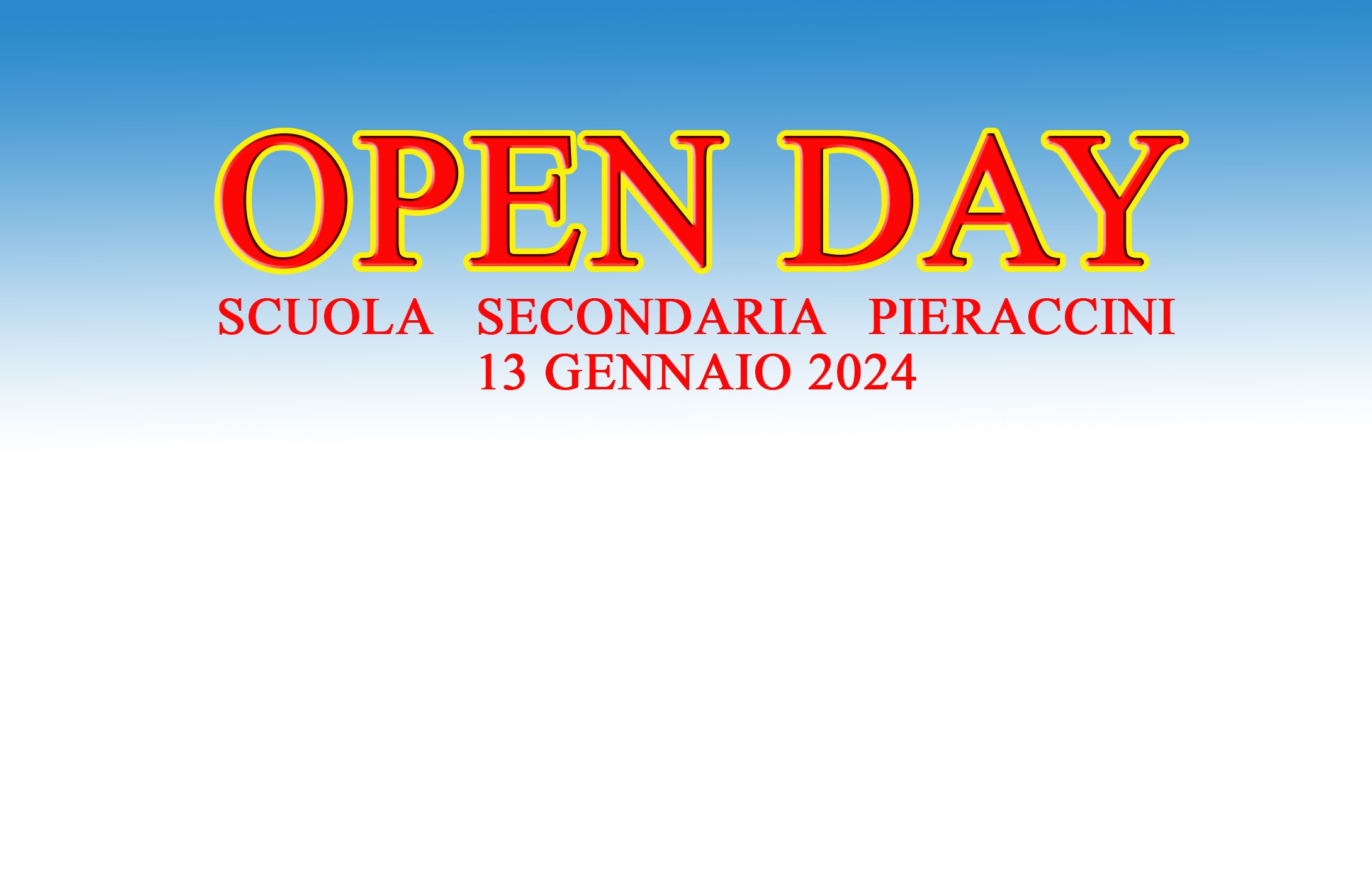 128 – Circolare del secondo Open Day Scuola Secondaria Pieraccini